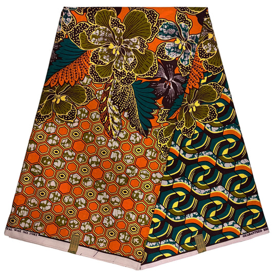 Tissu Pagne Africain Brillant 6 Yards