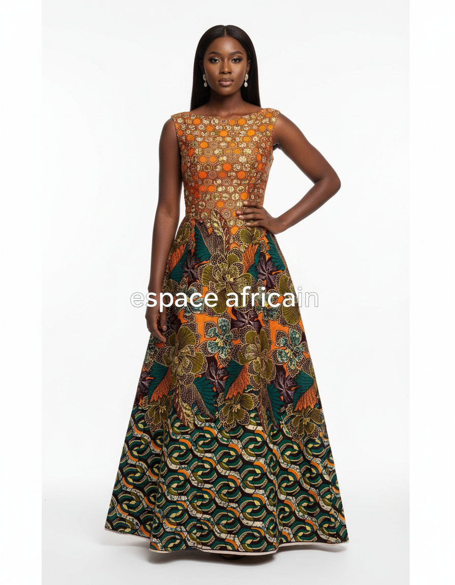 Tissu Pagne Africain Brillant 6 Yards