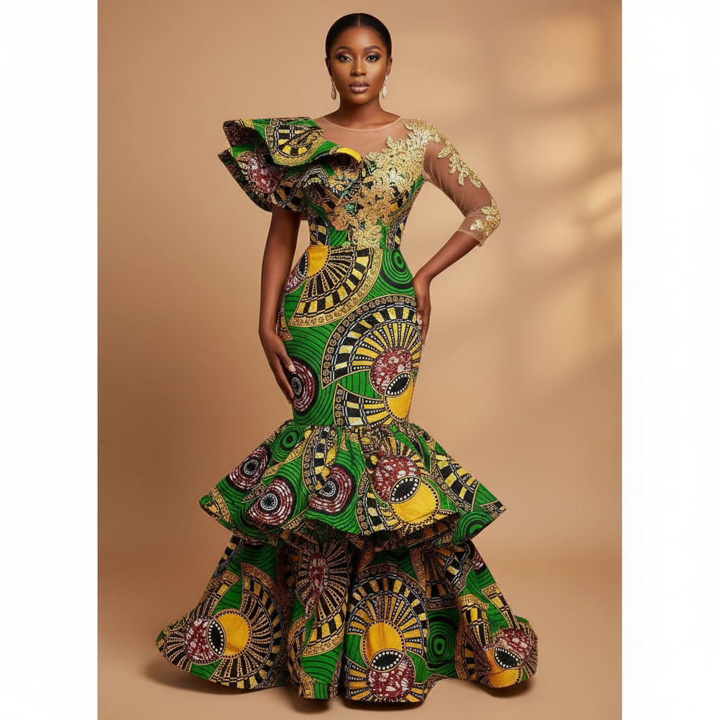 Tissu Pagne Africain 6 Yards