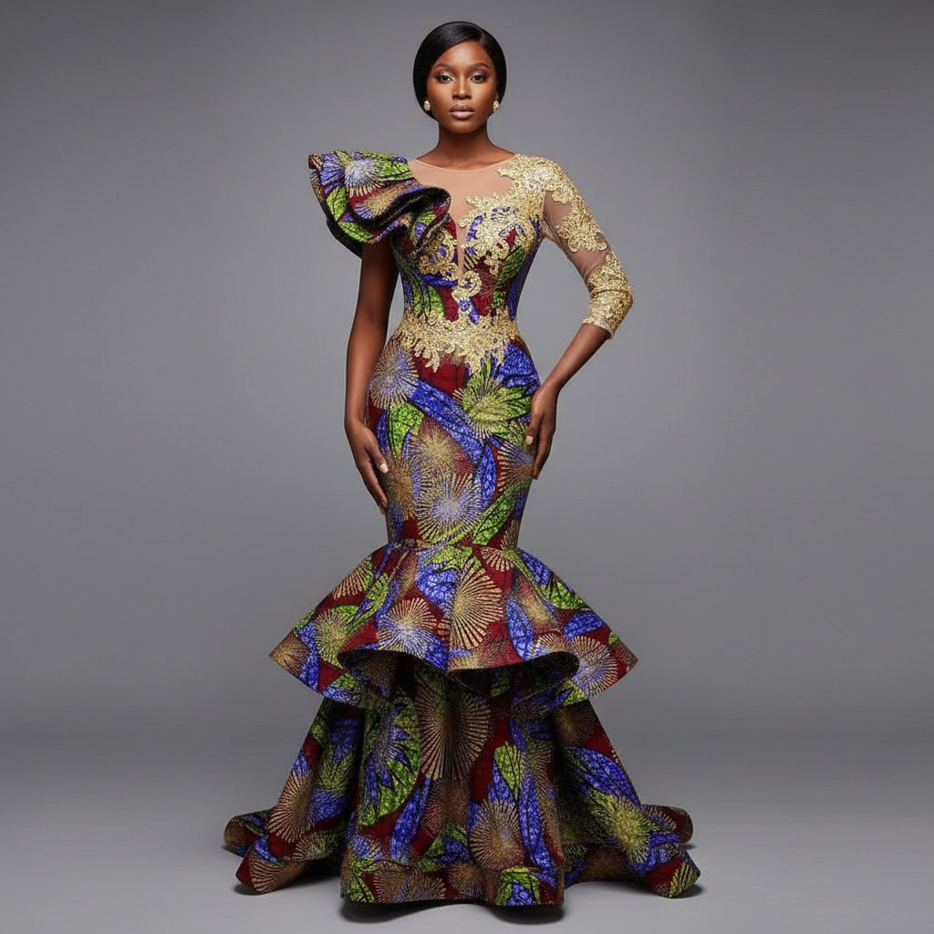 Tissu Pagne Africain 6 Yards