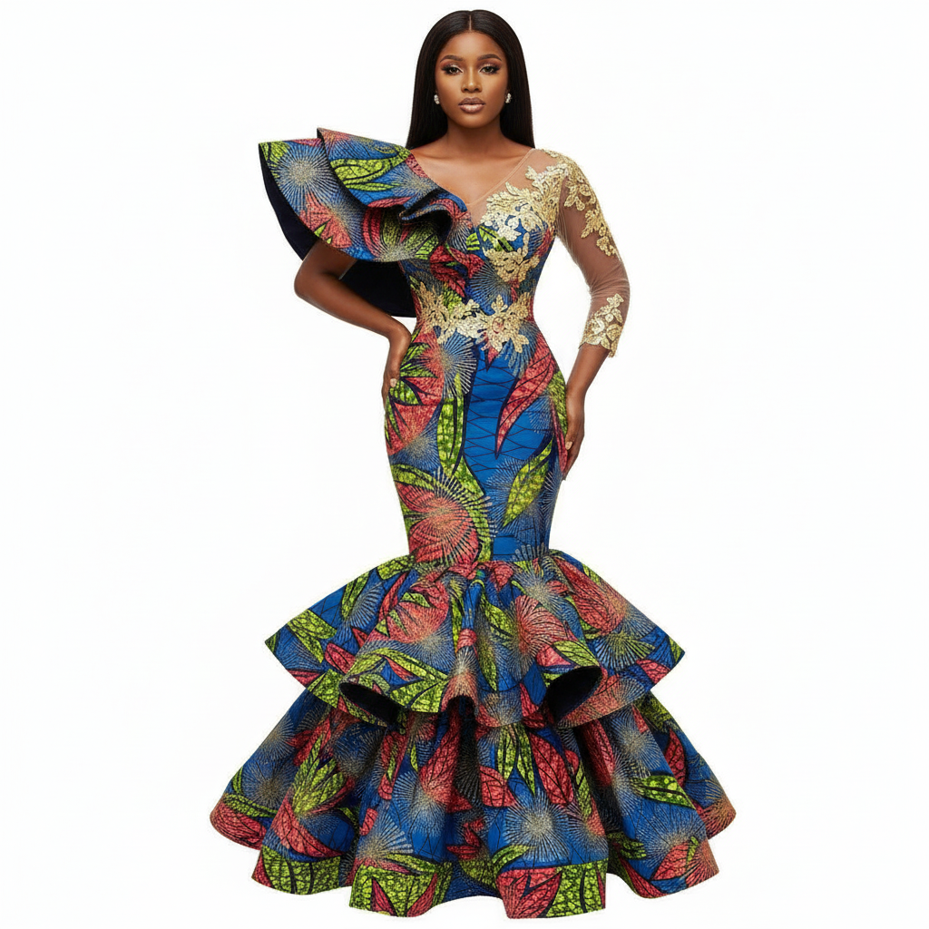 Tissu Pagne Africain 6 Yards