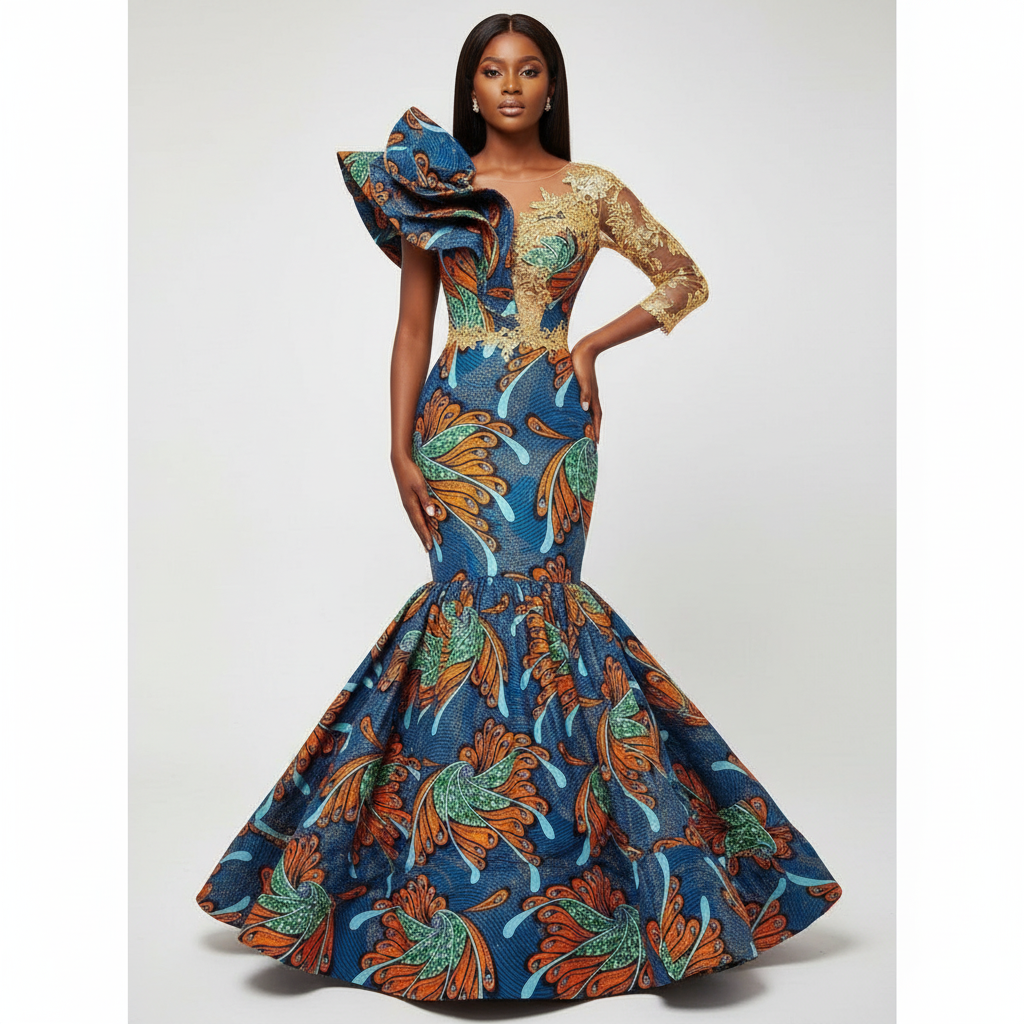 Tissu Pagne Africain 6 Yards