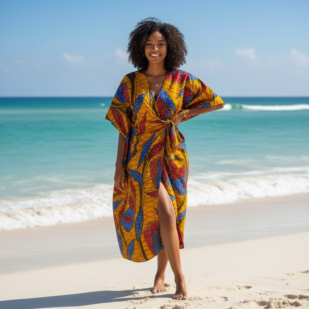 Tissu Pagne Africain Brillant 6 Yards