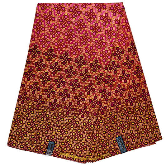 Wax Tissu Pagne Africain pailleté Brillant 6 Yards