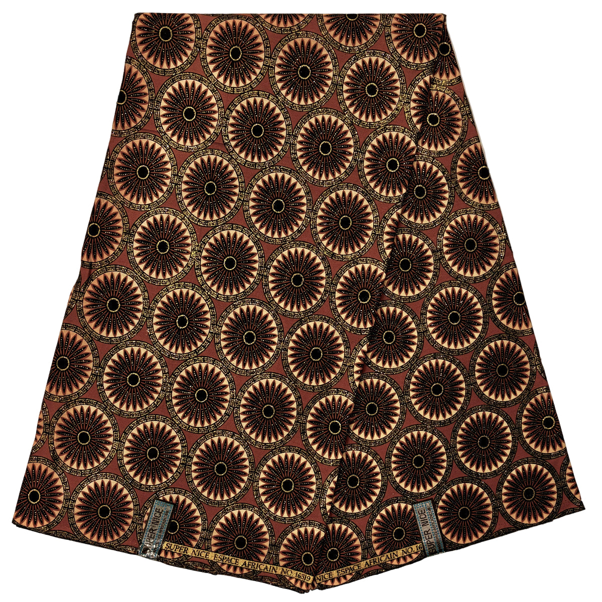 Wax Tissu Pagne Africain pailleté Brillant 6 Yards