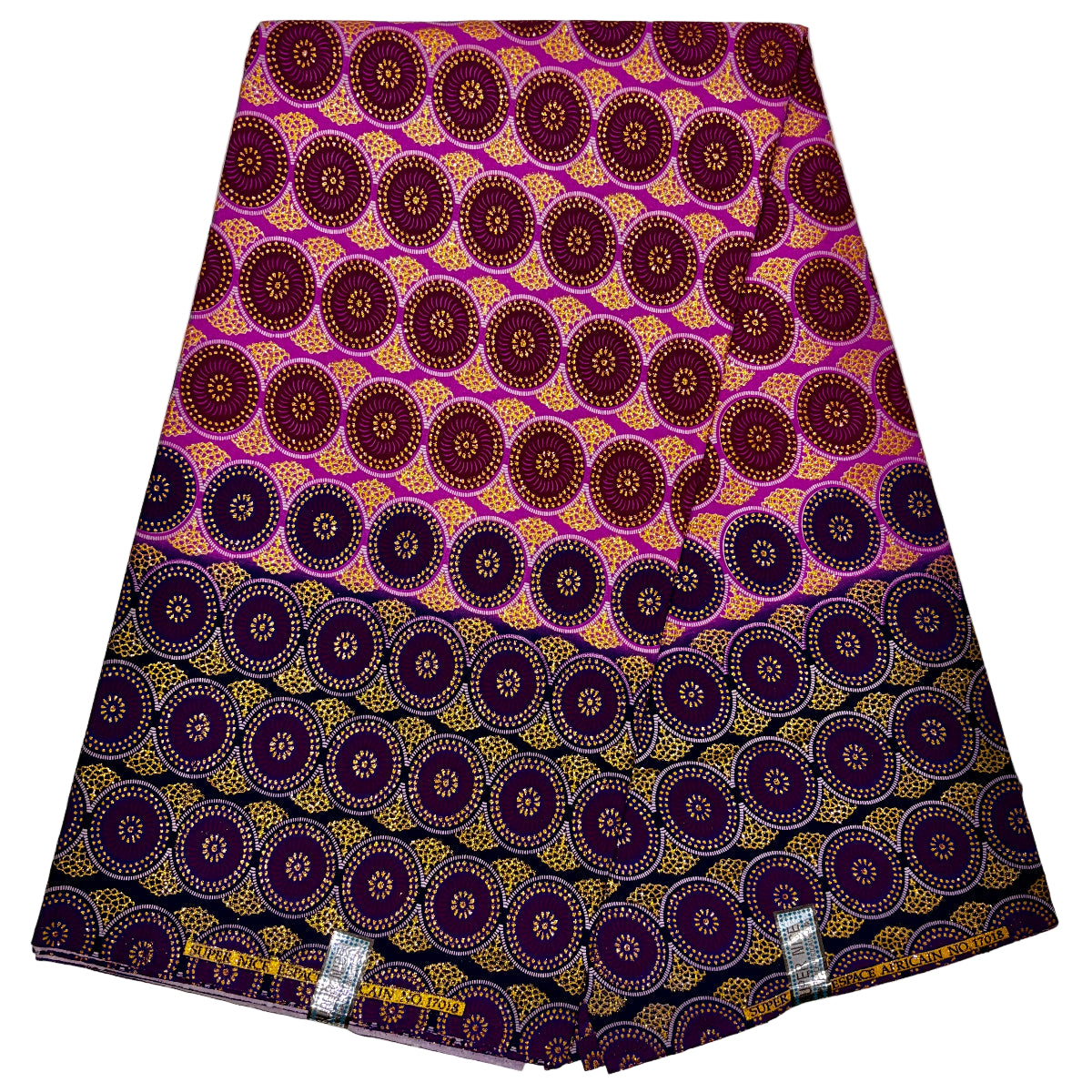 Wax Tissu Pagne Africain pailleté Brillant 6 Yards