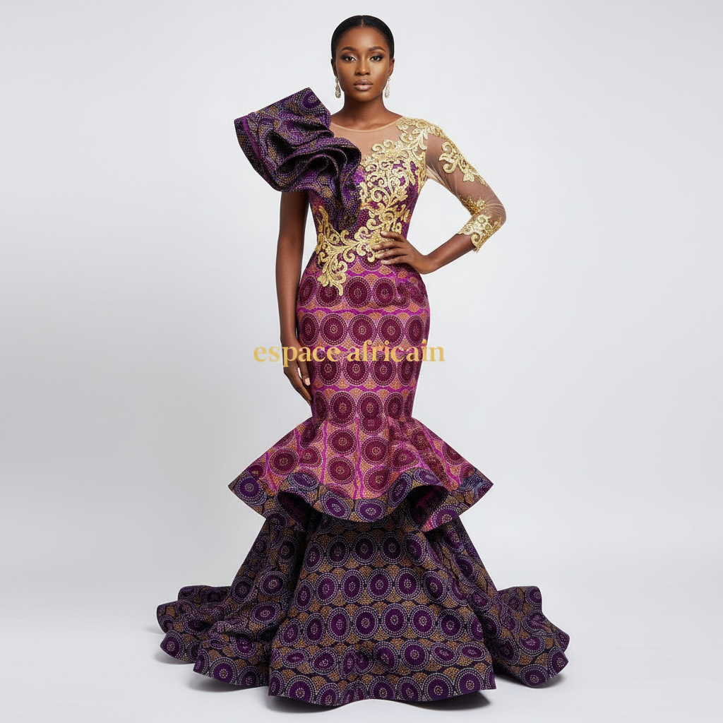 Tissu Pagne Africain Brillant 6 Yards