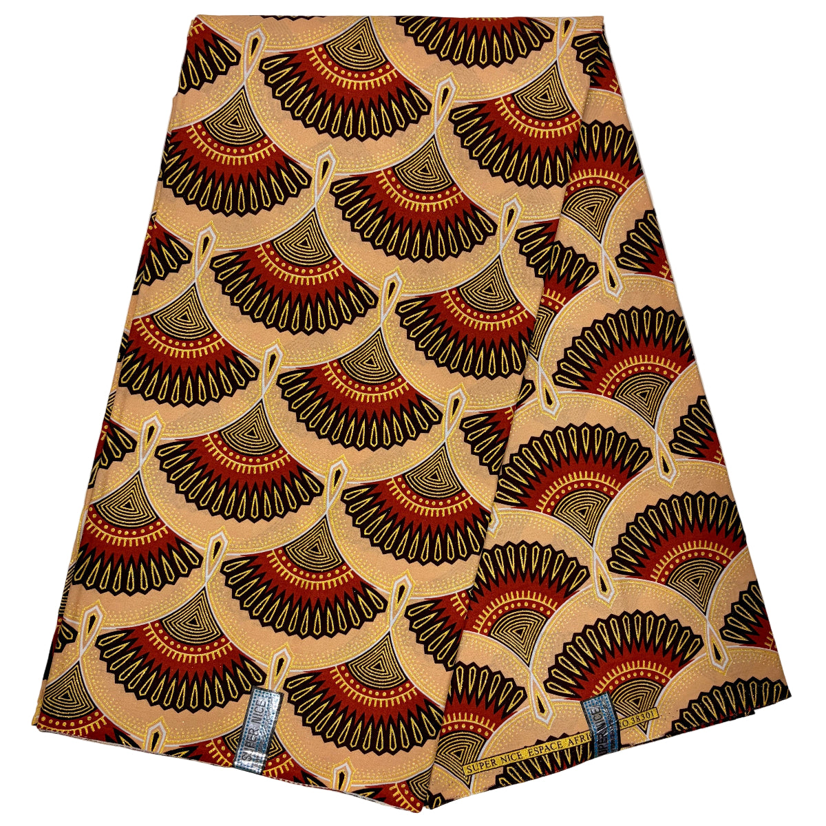 Wax Tissu Pagne Africain pailleté Brillant 6 Yards
