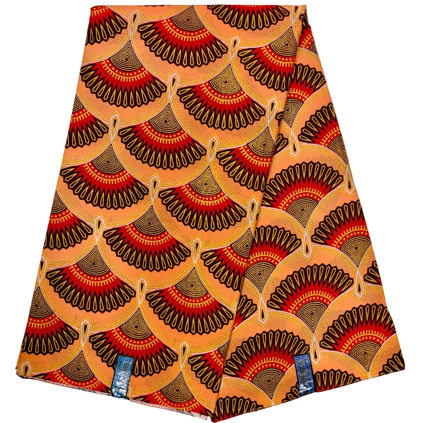 Wax Tissu Pagne Africain pailleté Brillant 6 Yards