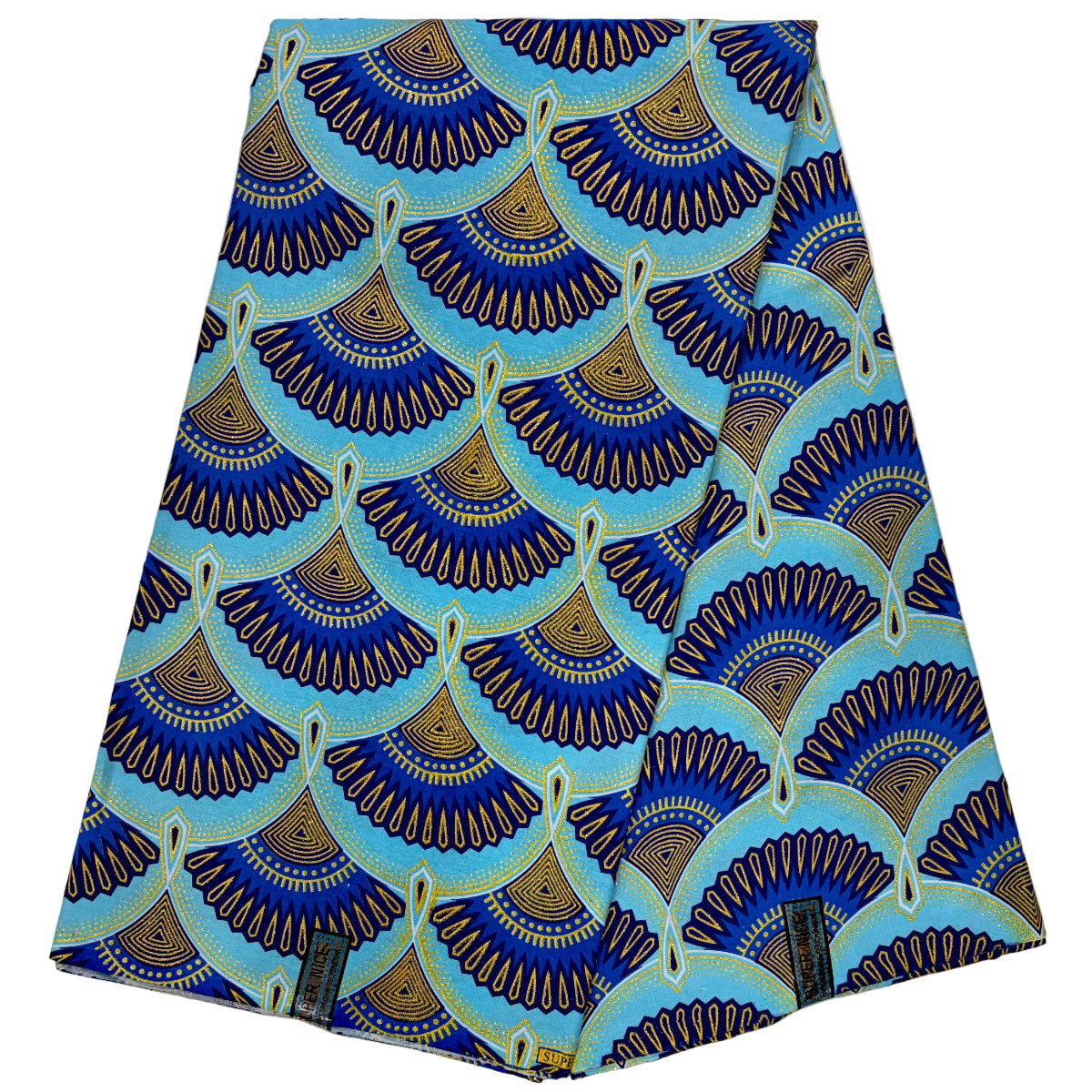 Wax Tissu Pagne Africain pailleté Brillant 6 Yards