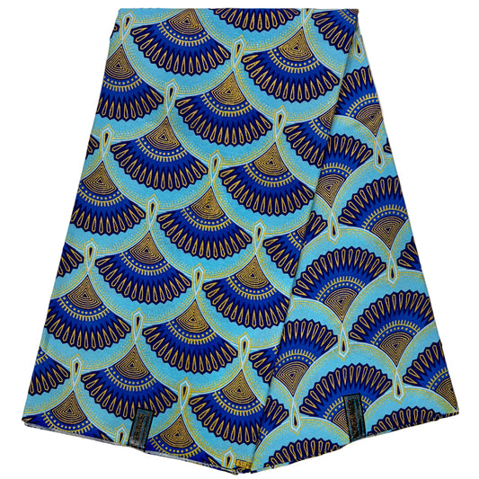 Wax Tissu Pagne Africain pailleté Brillant 6 Yards