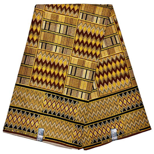 Wax Tissu Pagne Africain pailleté Brillant 6 Yards