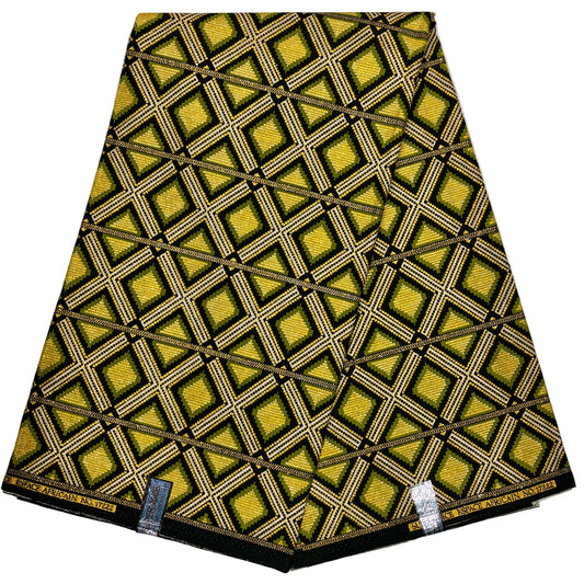 Wax Tissu Pagne Africain pailleté Brillant 6 Yards