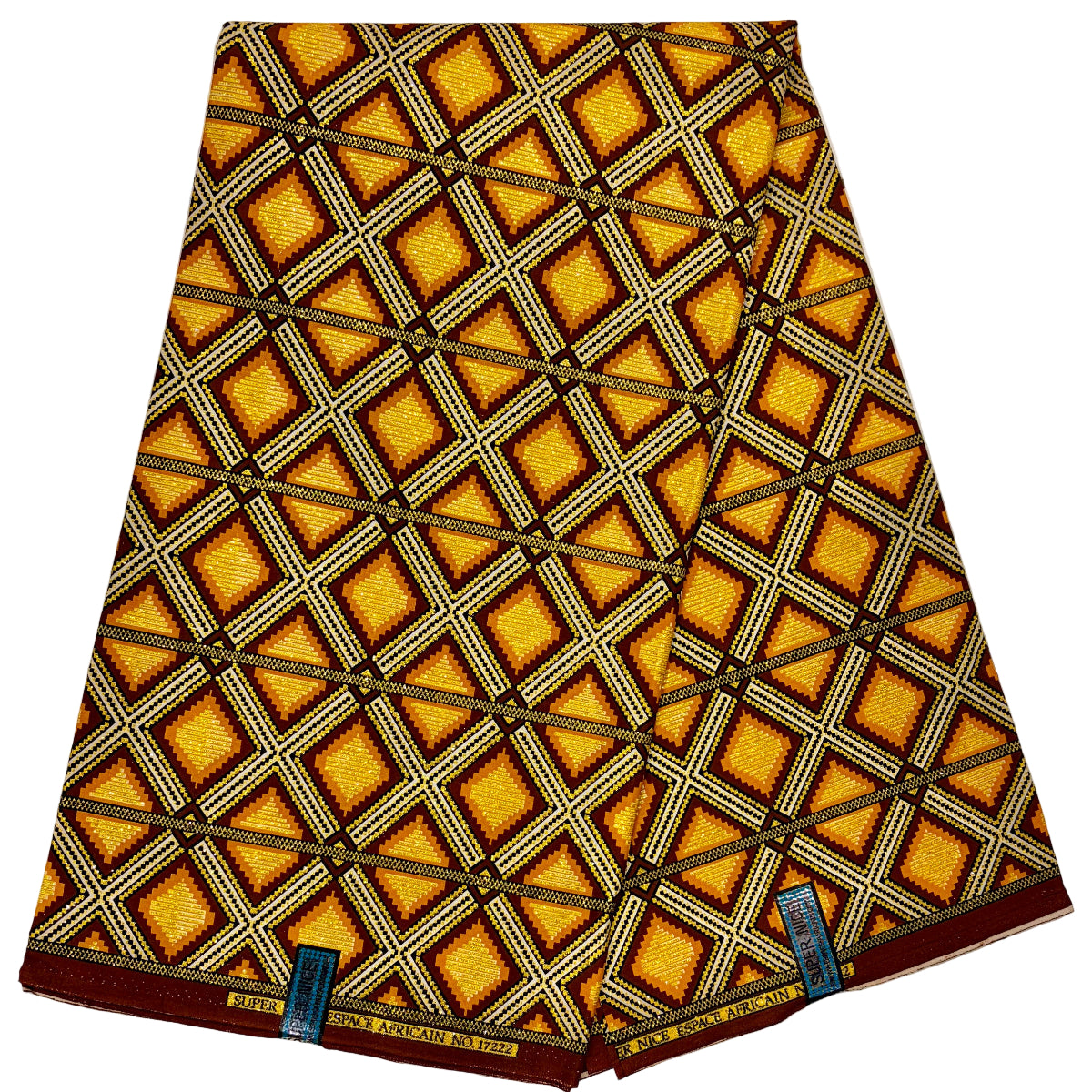 Wax Tissu Pagne Africain pailleté Brillant 6 Yards