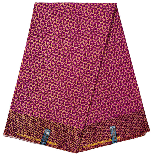 Wax Tissu Pagne Africain pailleté Brillant 6 Yards