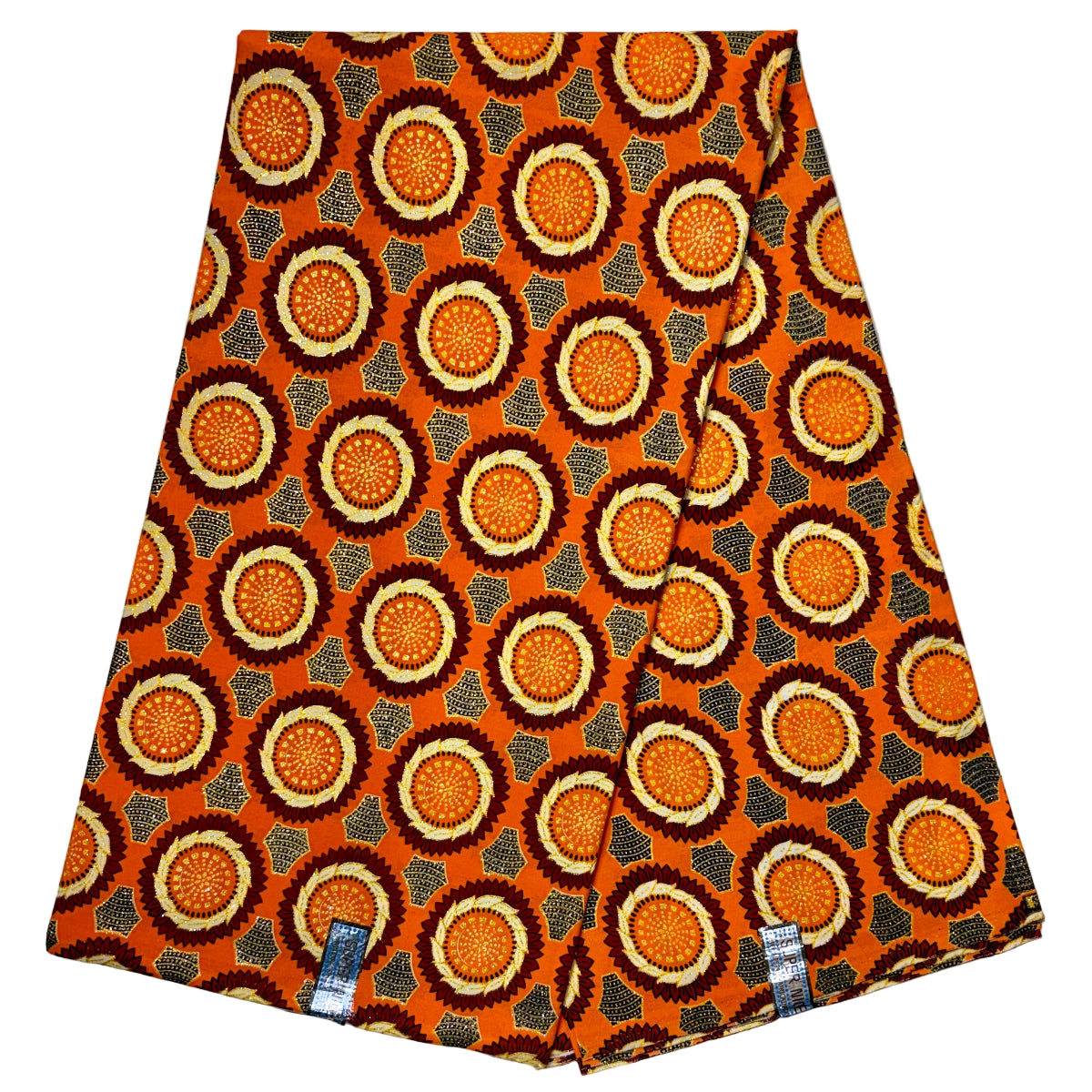 Wax Tissu Pagne Africain pailleté Brillant 6 Yards