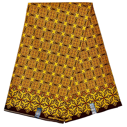 Wax Tissu Pagne Africain pailleté Brillant 6 Yards