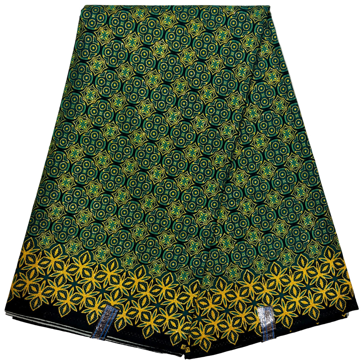 Wax Tissu Pagne Africain pailleté Brillant 6 Yards