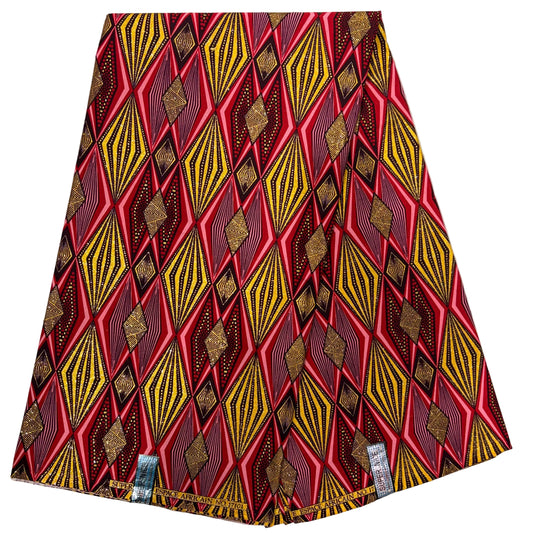 Wax Tissu Pagne Africain pailleté Brillant 6 Yards