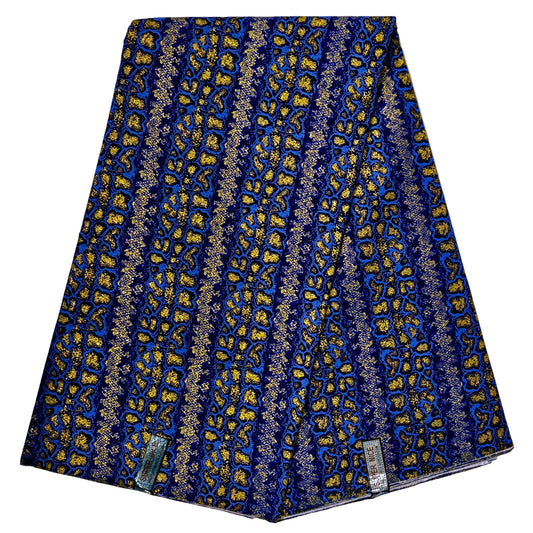 Wax Tissu Pagne Africain pailleté Brillant 6 Yards