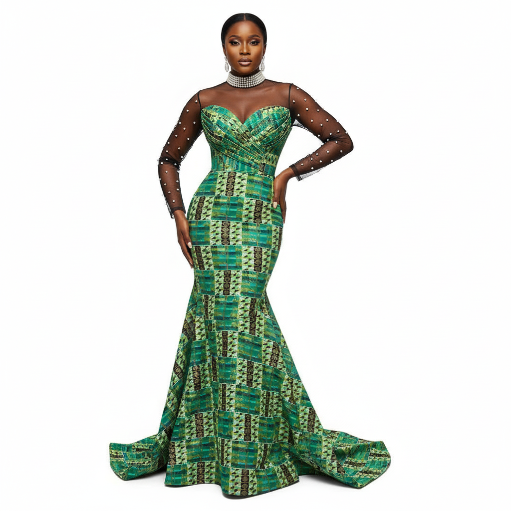 Wax Tissu Pagne Africain pailleté Brillant 6 Yards