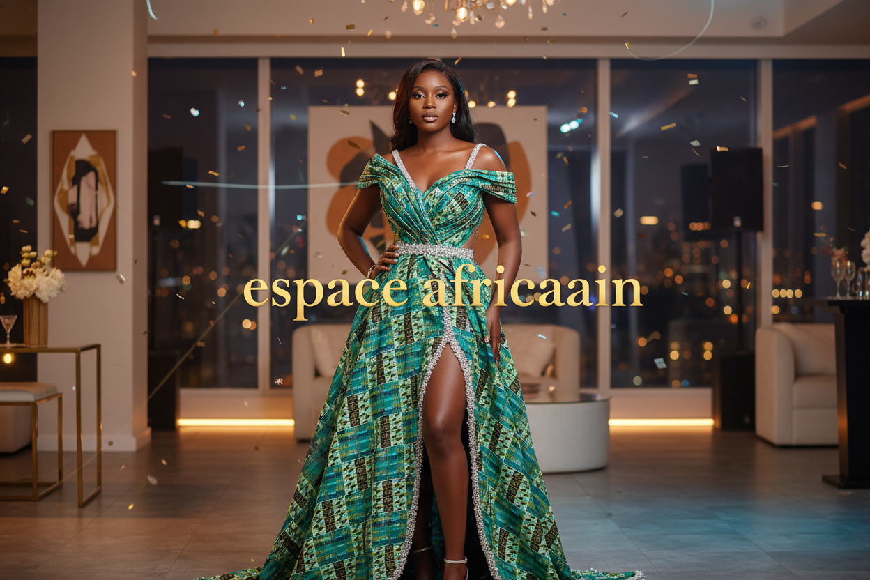 Wax Tissu Pagne Africain pailleté Brillant 6 Yards