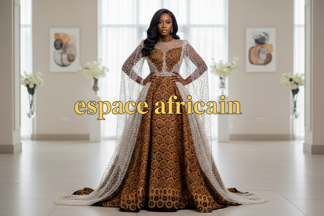 Wax Tissu Pagne Africain pailleté Brillant 6 Yards