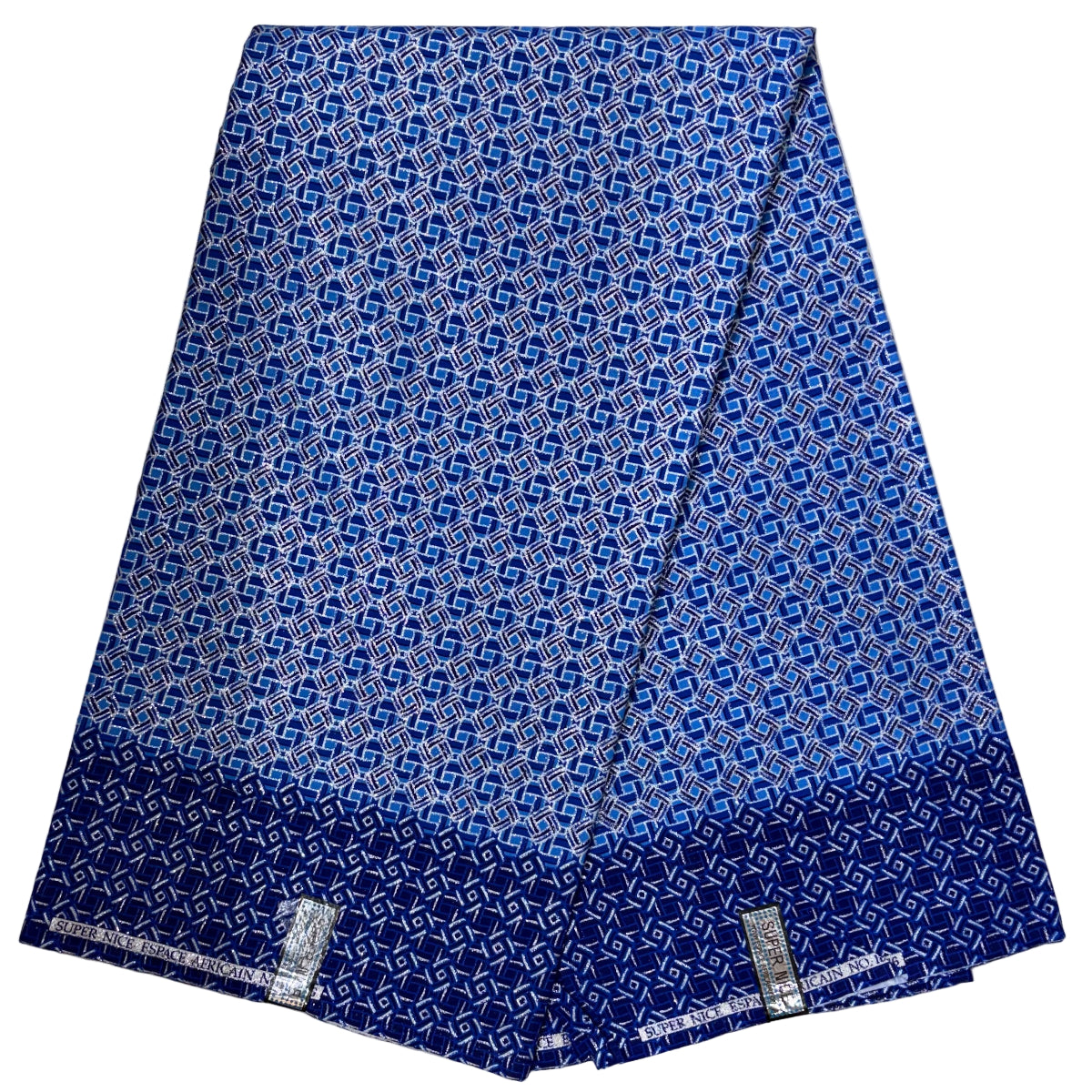 Wax Tissu Pagne Africain pailleté Brillant 6 Yards