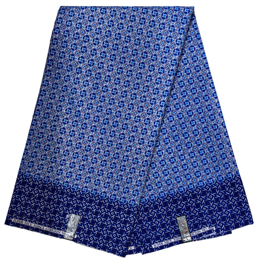 Wax Tissu Pagne Africain pailleté Brillant 6 Yards