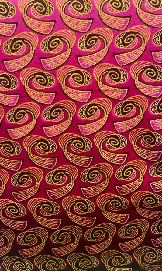 Wax Tissu Pagne Africain Brillant 6 Yards