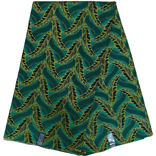Wax Tissu Pagne Africain pailleté Brillant 6 Yards