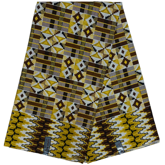 Wax Tissu Pagne Africain pailleté Brillant 6 Yards