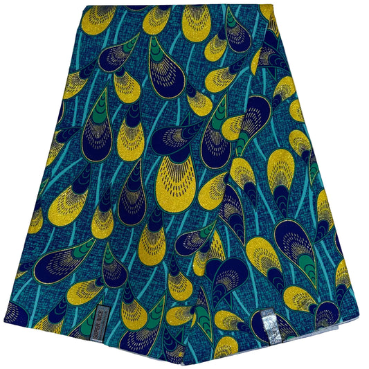 Wax Tissu Pagne Africain pailleté Brillant 6 Yards