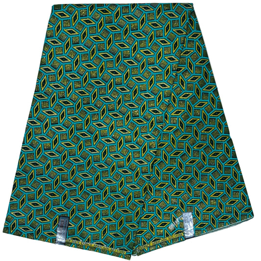 Wax Tissu Pagne Africain pailleté Brillant 6 Yards