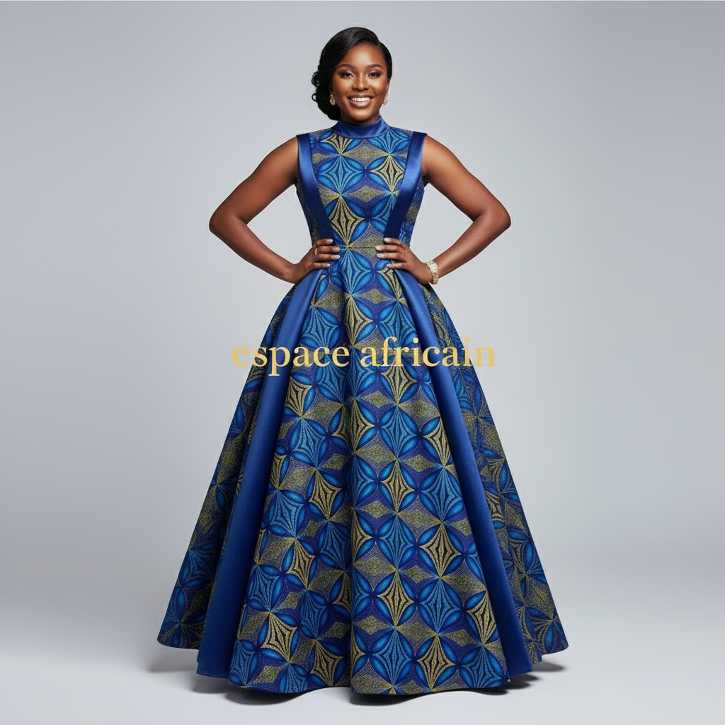 Wax Pagne Tissu Africain Brillant 6 Yards