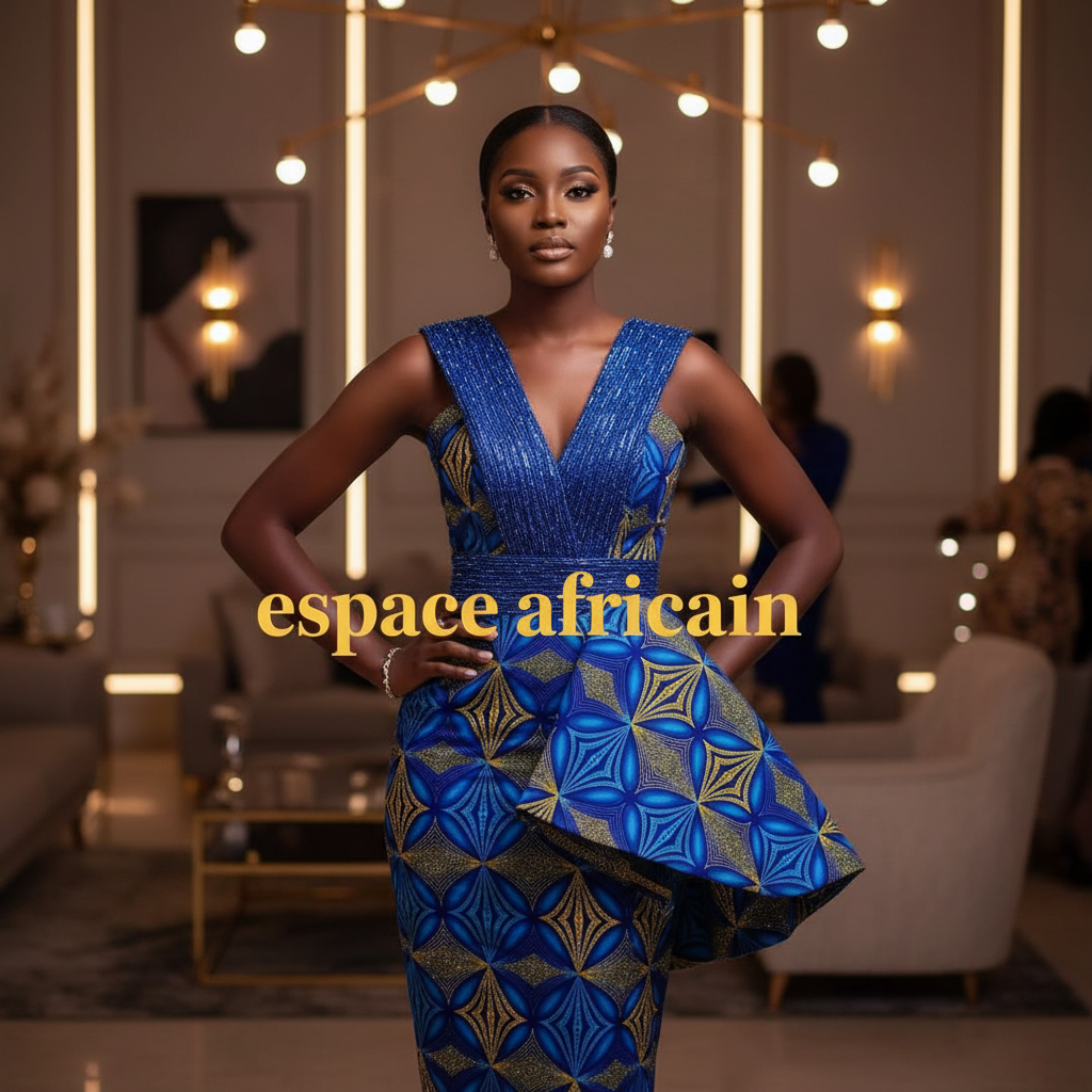 Wax Pagne Tissu Africain Brillant 6 Yards