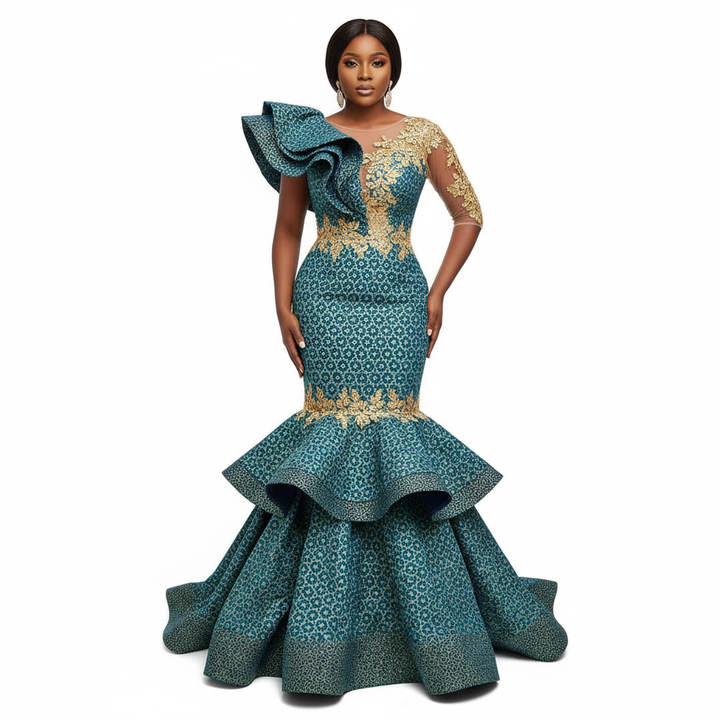 Tissu Pagne Africain Brillant 6 Yards