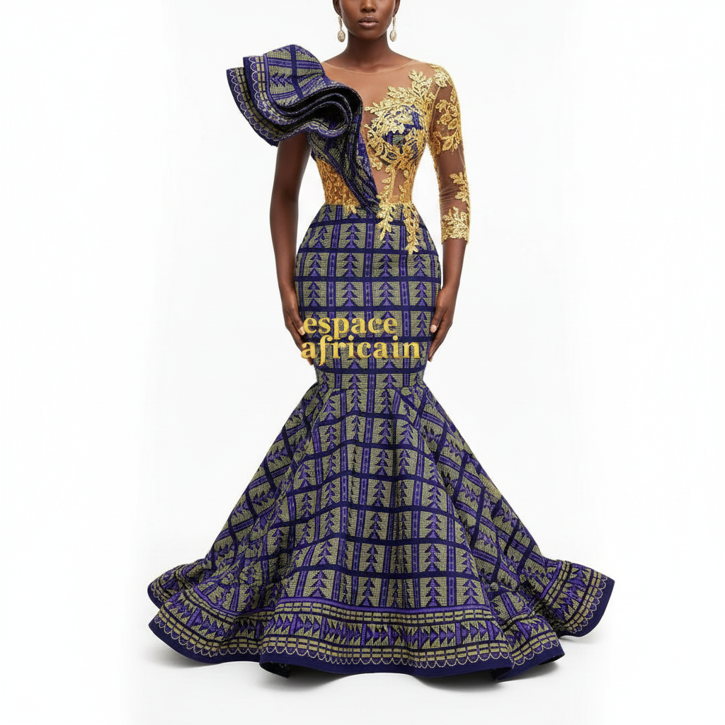 Tissu Pagne Africain Brillant 6 Yards