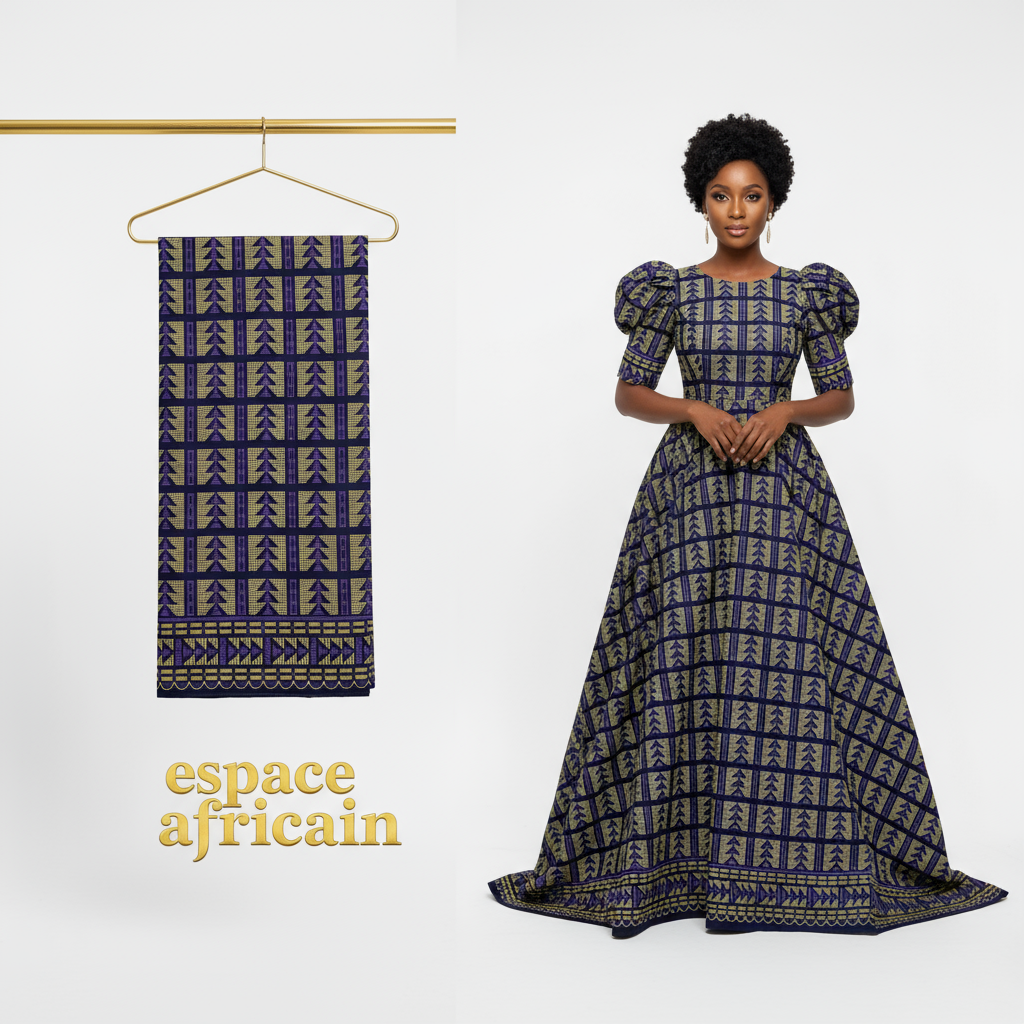 Tissu Pagne Africain Brillant 6 Yards