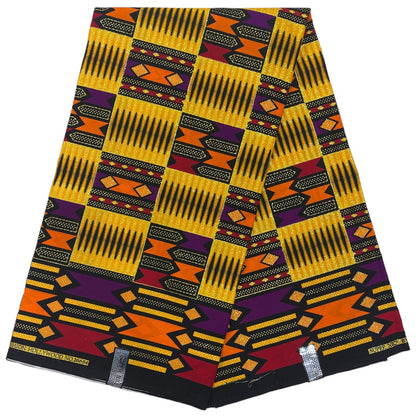 Wax Tissu Pagne Africain Brillant 6 Yards