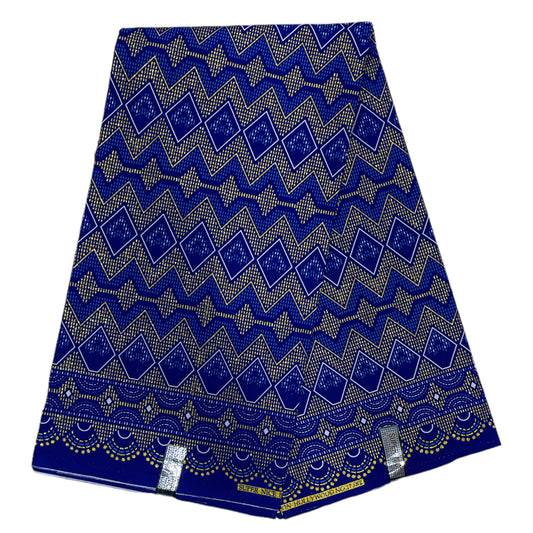 Wax Pagne Tissu Africain Brillant 6 Yards