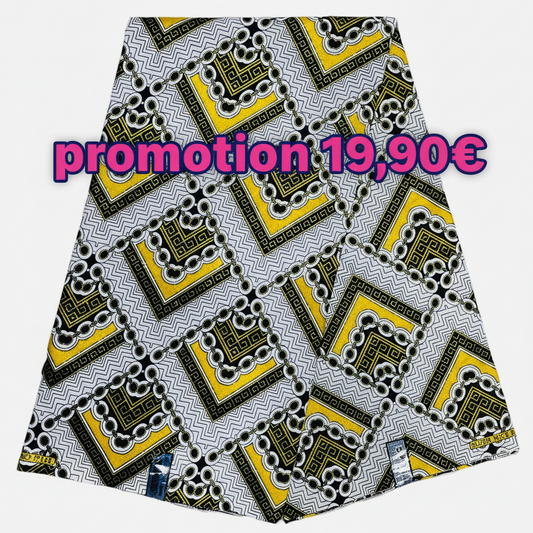 Wax Pagne Tissu Africain Brillant 6 Yards