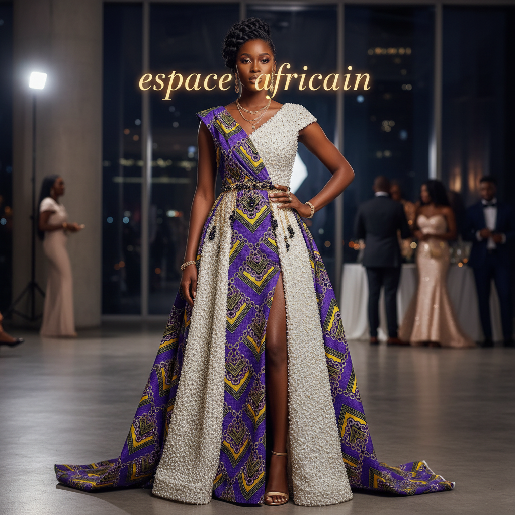 Wax Pagne Tissu Africain Brillant 6 Yards