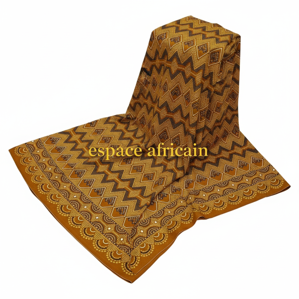 Wax Pagne Tissu Africain Brillant 6 Yards