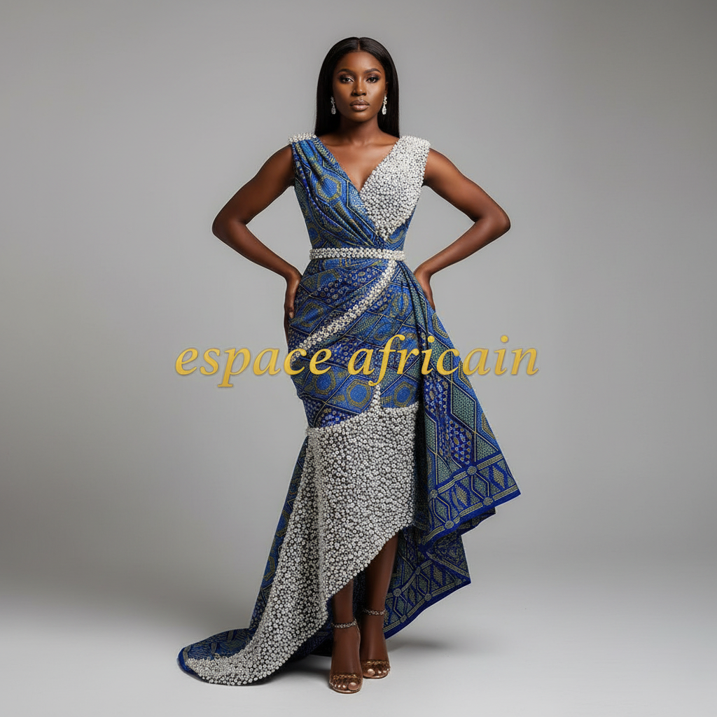 Wax Pagne Tissu Africain Brillant 6 Yards