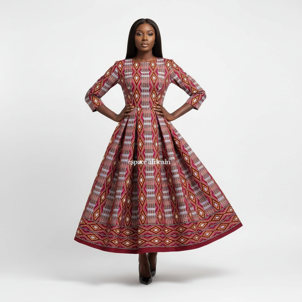 Wax Pagne Tissu Africain Brillant 6 Yards