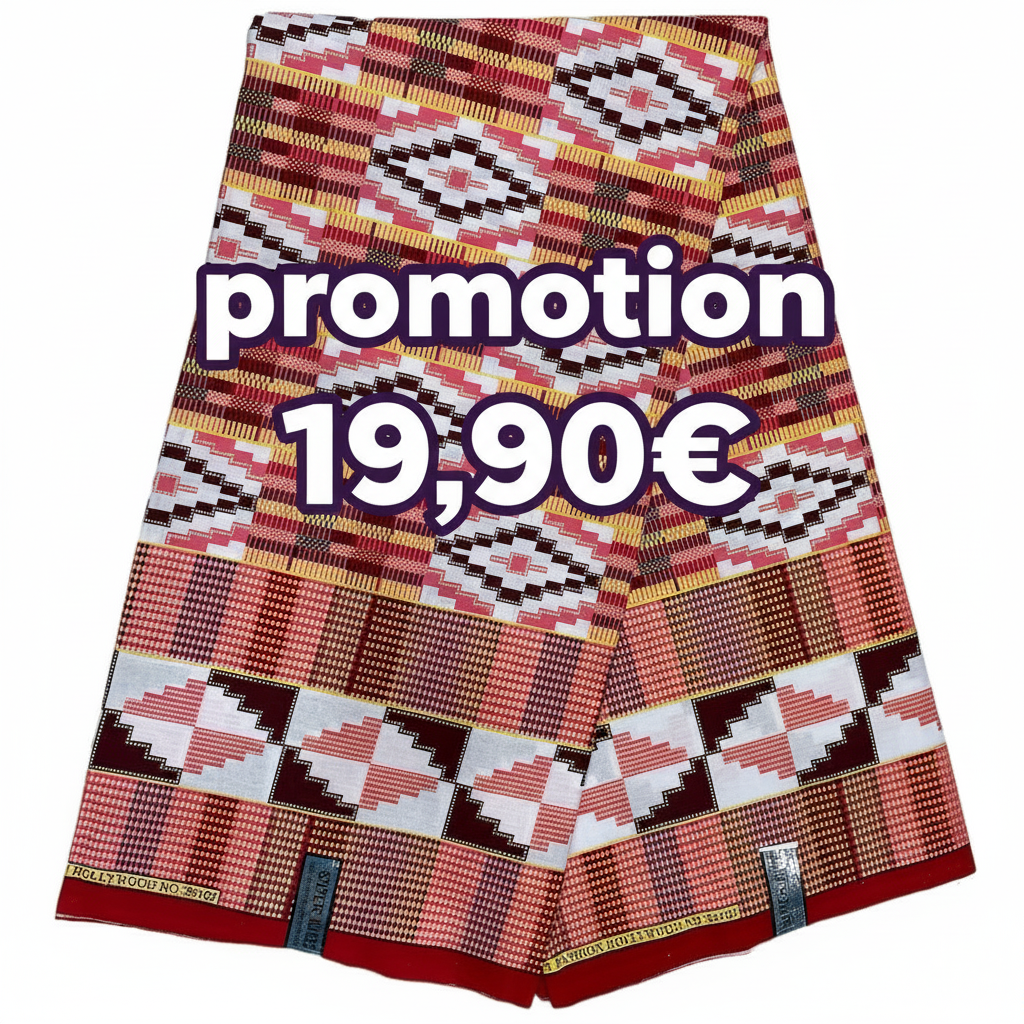 Wax Pagne Tissu Africain Brillant 6 Yards