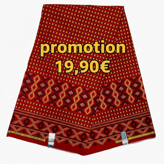 Wax Pagne Tissu Africain Brillant 6 Yards