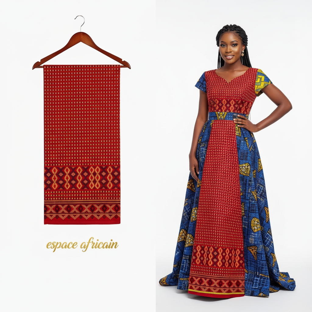 Wax Pagne Tissu Africain Brillant 6 Yards