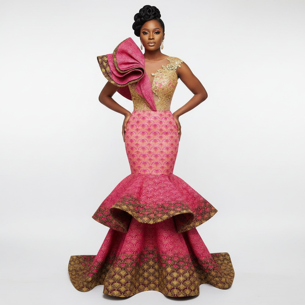 Tissu Pagne Africain Brillant 6 Yards